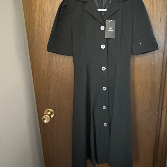 REORG Button Down Mermaid Dress - Picture 4 of 6